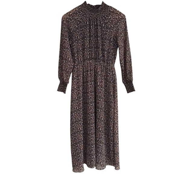 Madewell (Re)sourced Georgette Smocked Midi Dress in Folktale Paisley Size XS - Picture 8 of 14